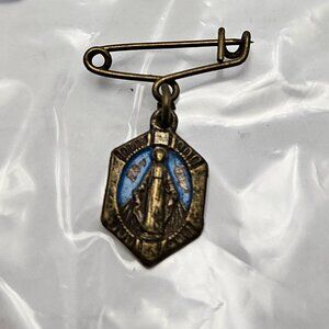 VINTAGE CATHOLIC MIRACULOUS MEDAL MARY